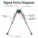 Сошки карбоновые Vector Optics 9-13.5” для установки на антабку, высота от 22 до 34см, переходник на weaver в комплекте (RSCFS-09P)